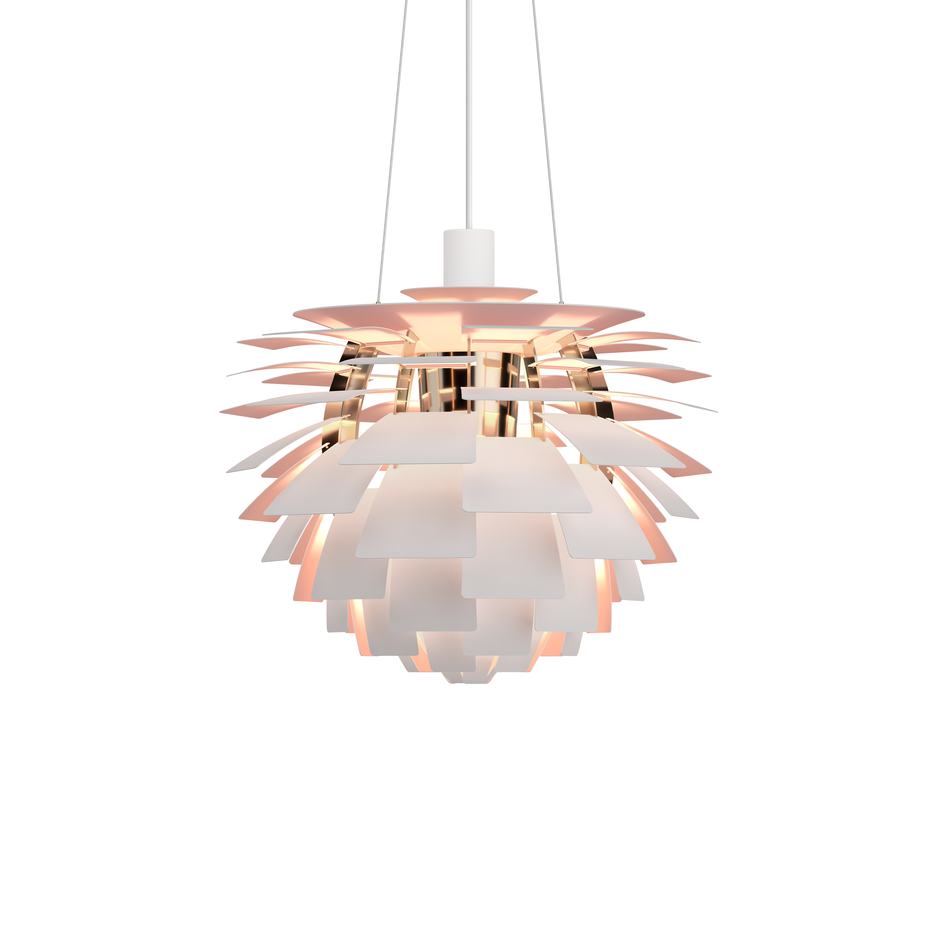 Lampa wisząca PH ARTICHOKE GLASS różowy