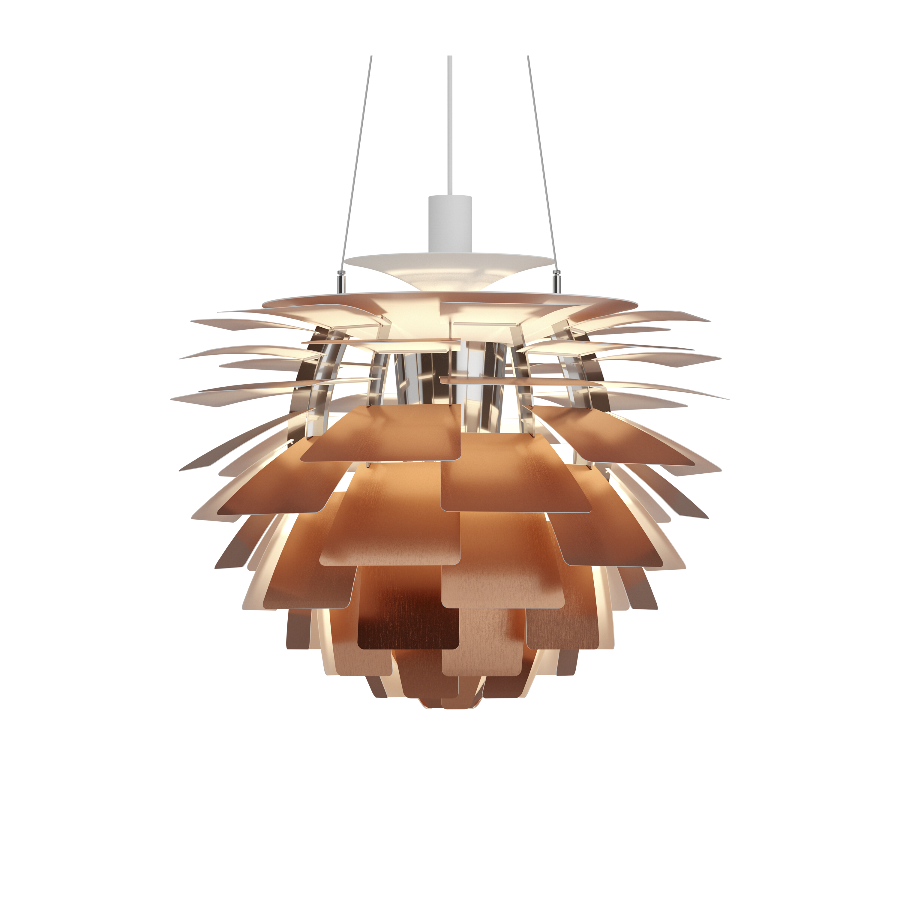 Lampa wisząca PH ARTICHOKE GLASS miedziany