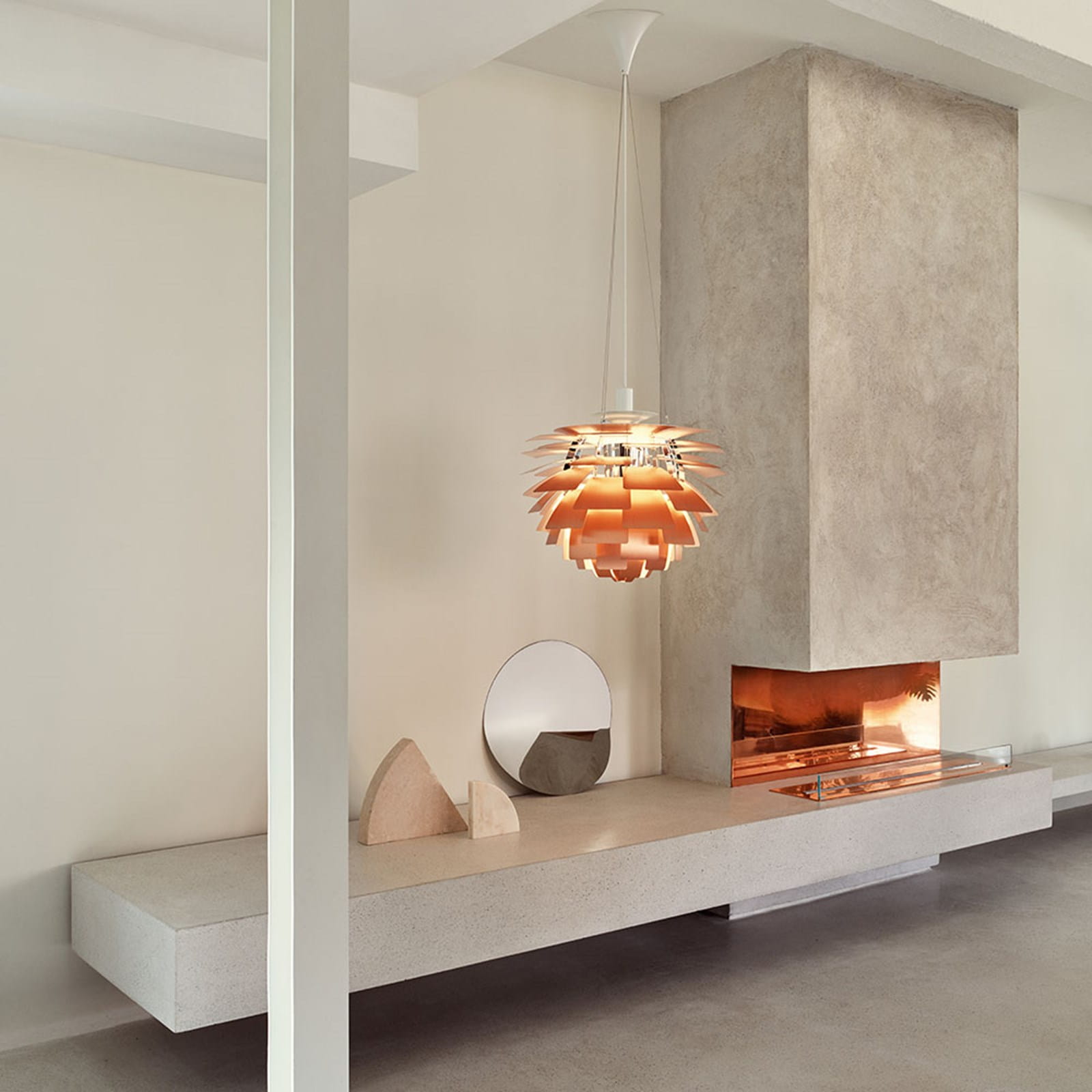 Lampa wisząca PH ARTICHOKE GLASS miedziany