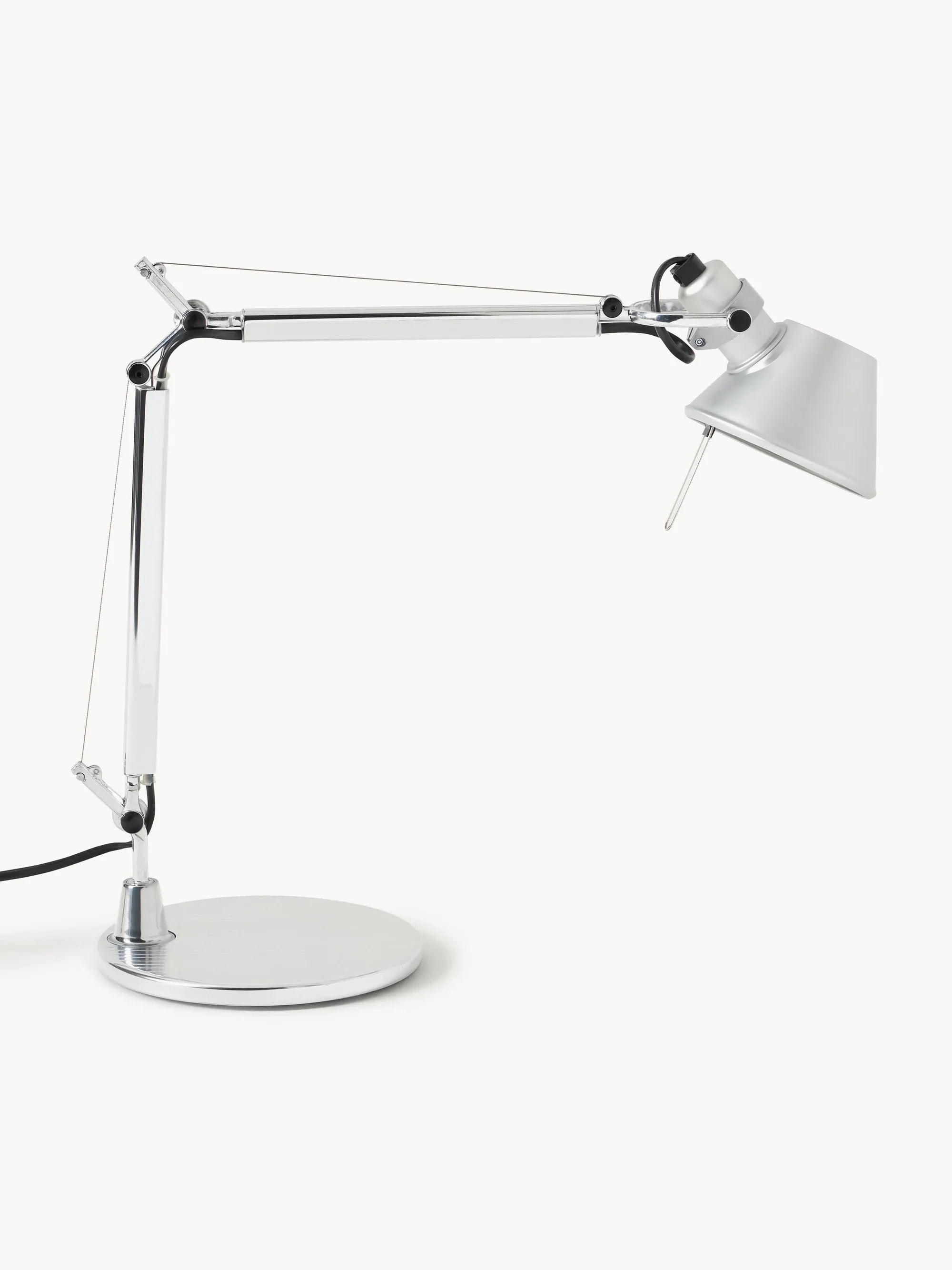 Lampa biurkowa regulowana TOLOMEO MICRO matowy srebrny