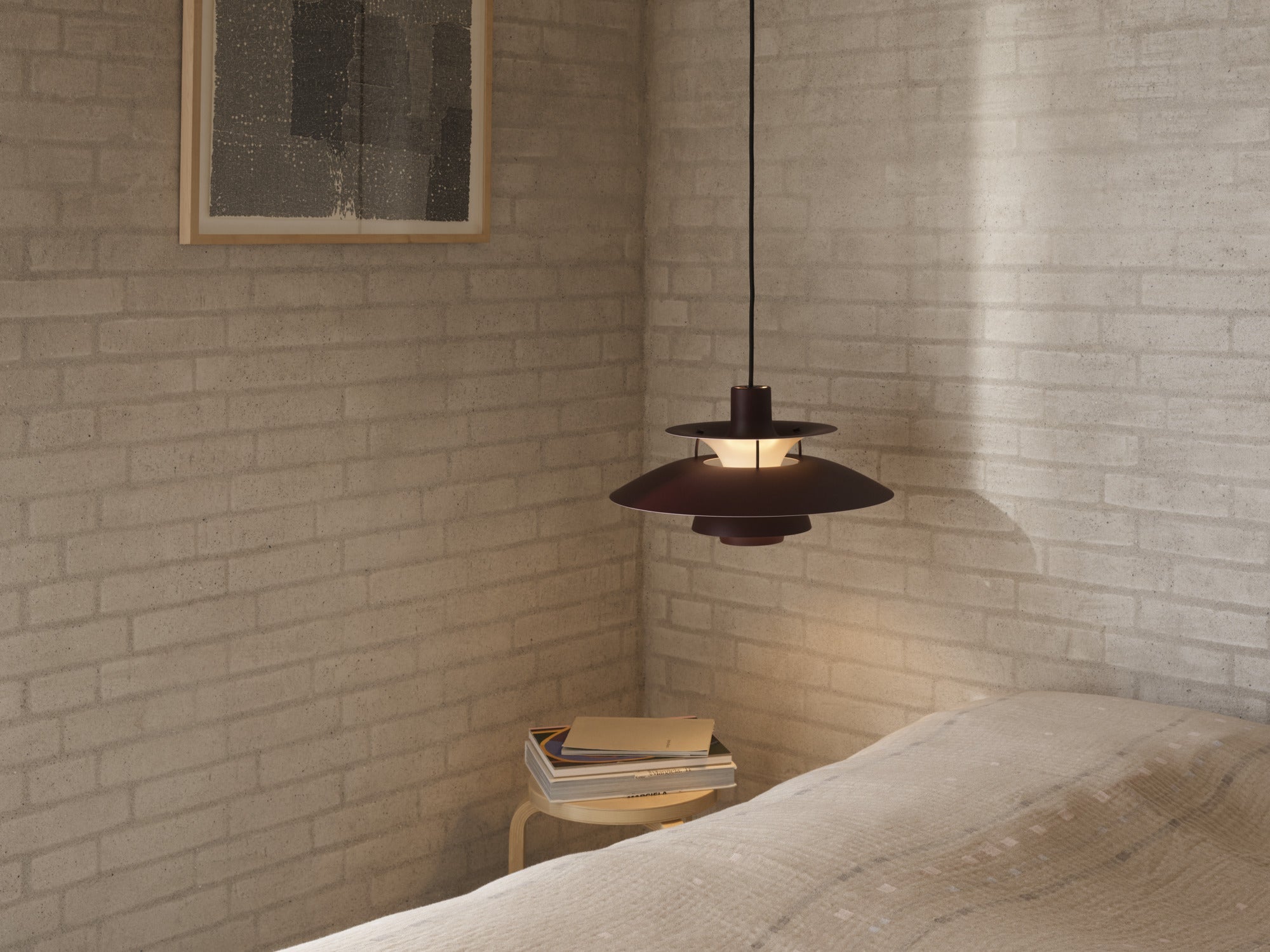 Lampa wisząca PH 5 monochromatyczny burgundowy