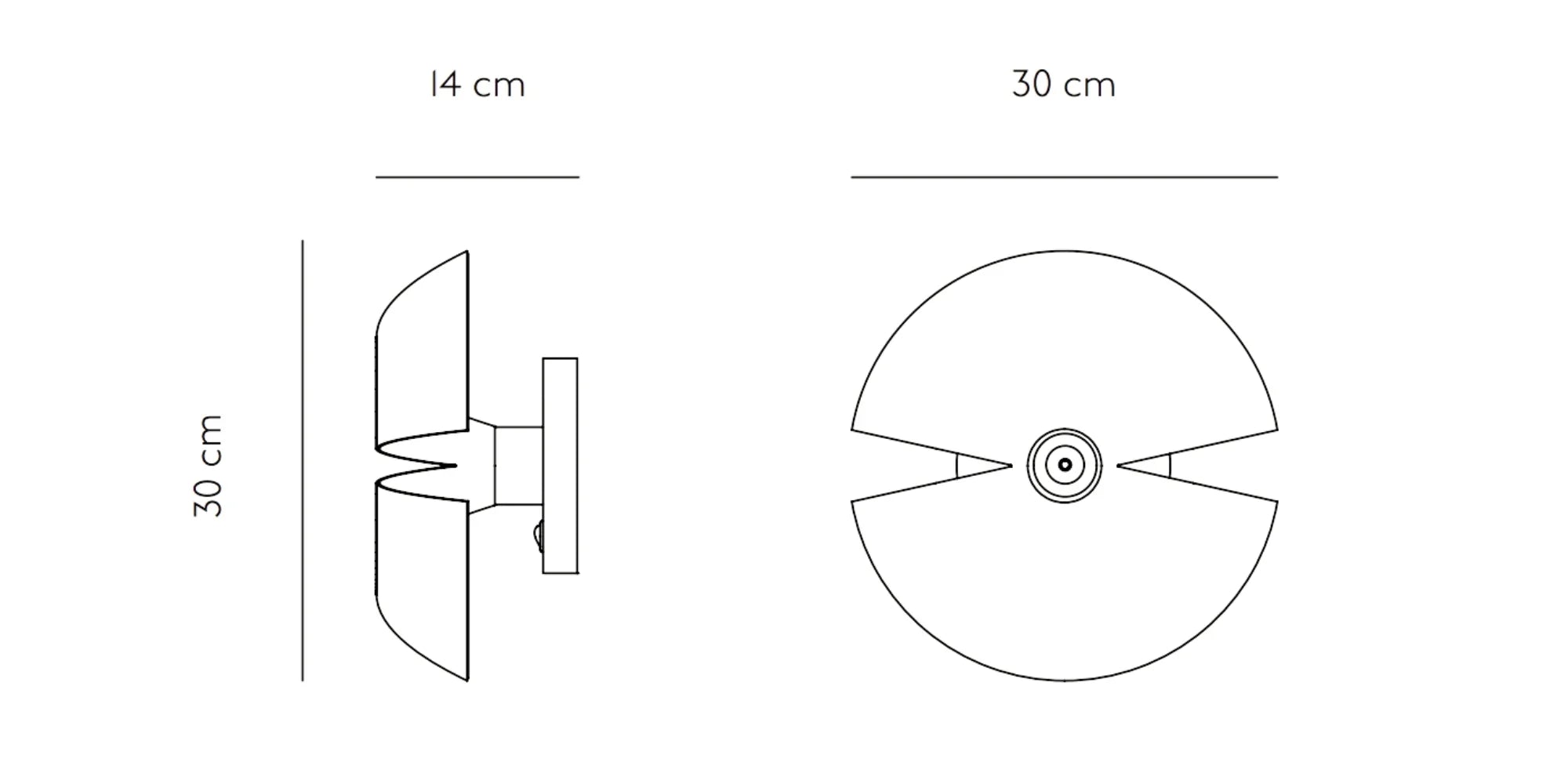 Lampa ścienna Cycnus