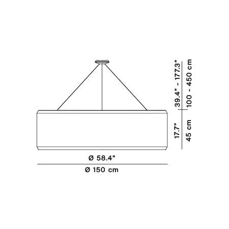 Lampa wisząca Silenzio – Luceplan