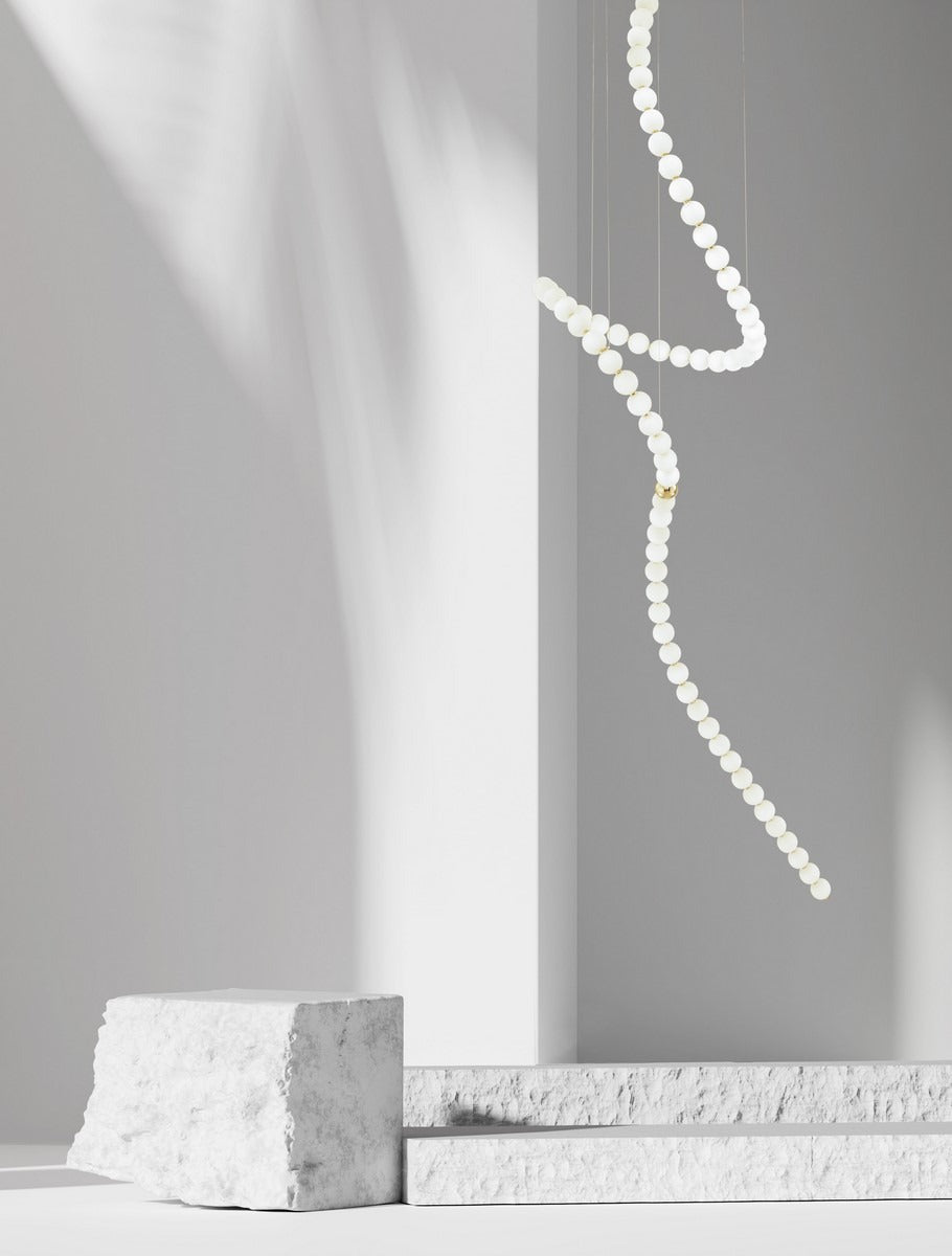 Lampa wisząca Perla z kulami szklanymi