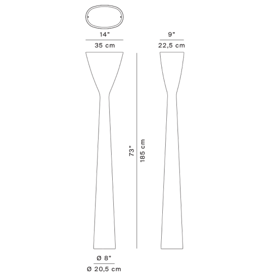 Lampa podłogowa Carrara – Luceplan