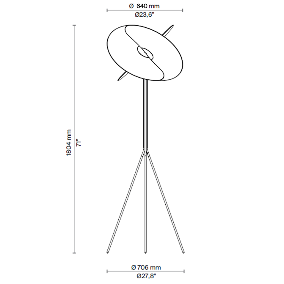 Lampa podłogowa Levante – Luceplan