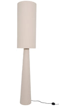 Lampa podłogowa Bouclé beżowa lniana 190 cm