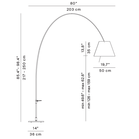 Lampa podłogowa Lady Costanza – Luceplan