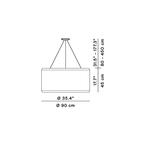 Lampa wisząca Silenzio – Luceplan