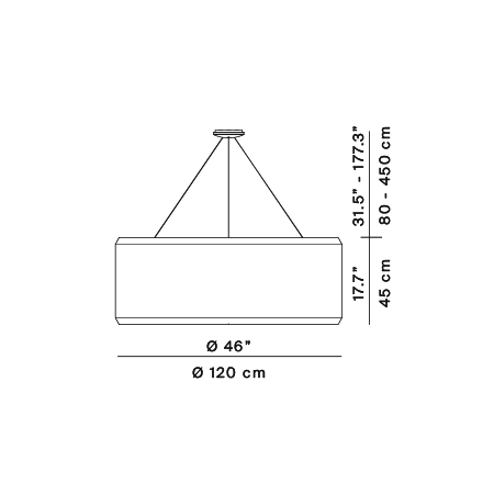 Lampa wisząca Silenzio – Luceplan
